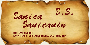 Danica Saničanin vizit kartica